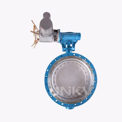 Затвор поворотный с электроприводом